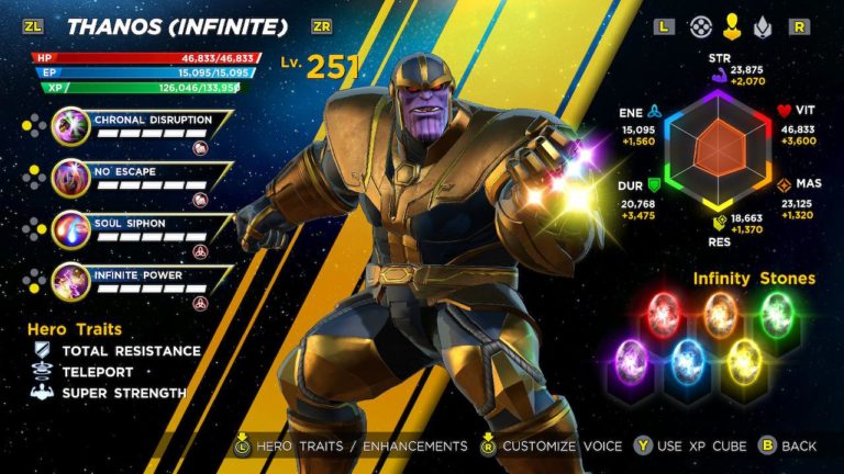 marvel ultimate alliance 3 infinity thanos